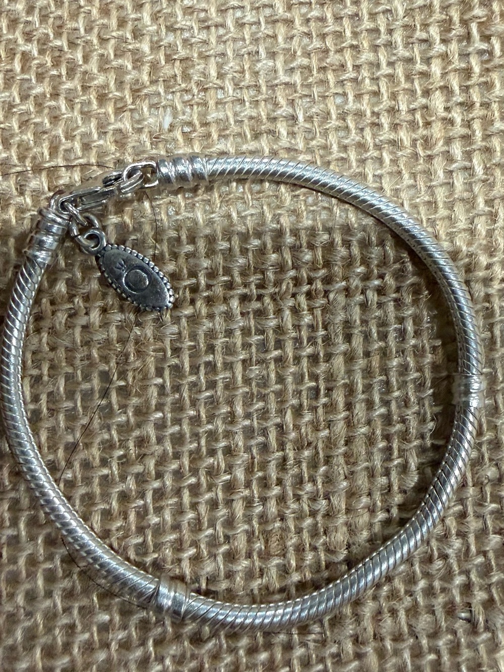 Authentic Retired Pandora ALE 925 Sterling Silver Lobster Clasp Bracelet 17 cm